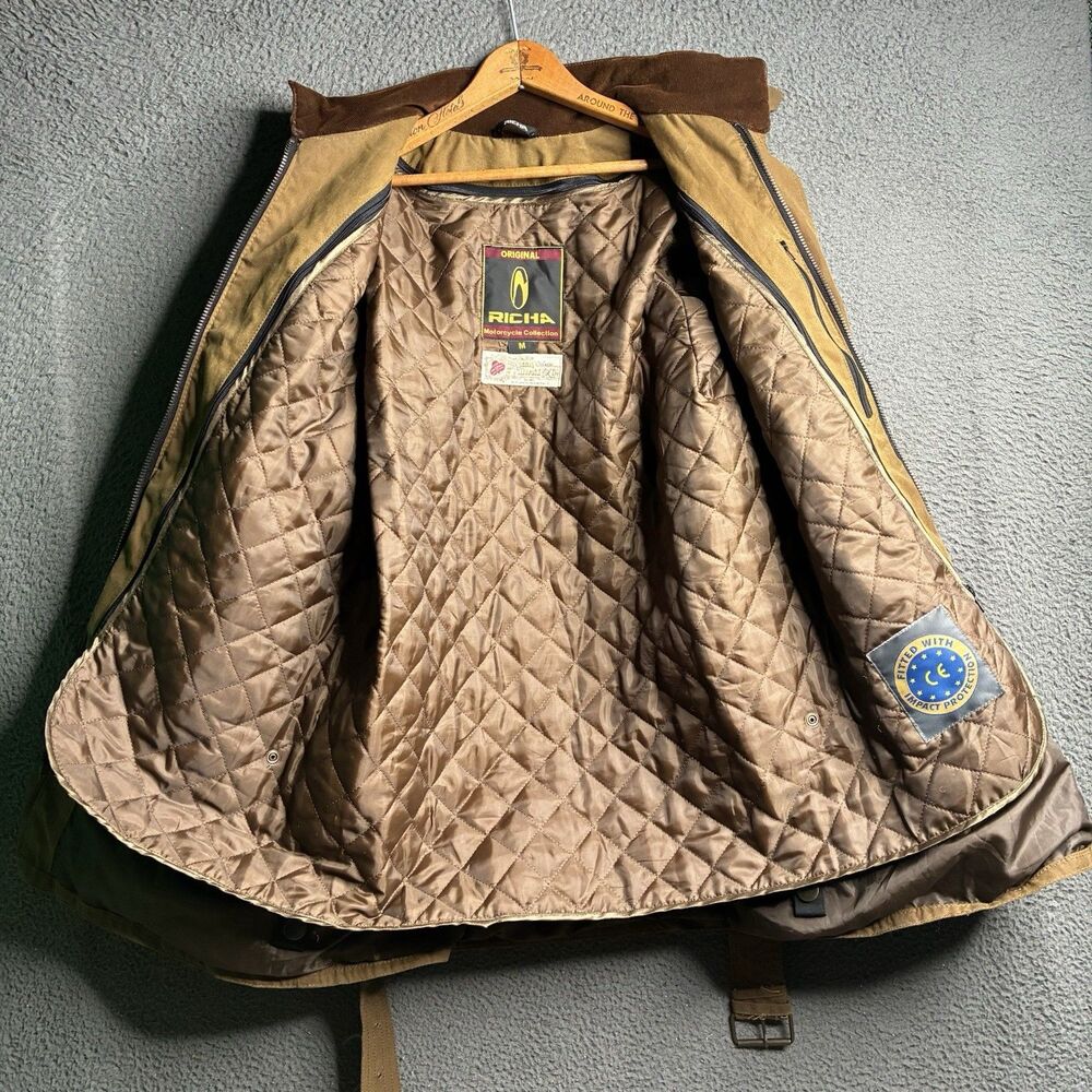 Vintage Richa Bonneville Motorcycles Waxed Jacket Men’s Medium Millerain Co - Picture 14 of 16